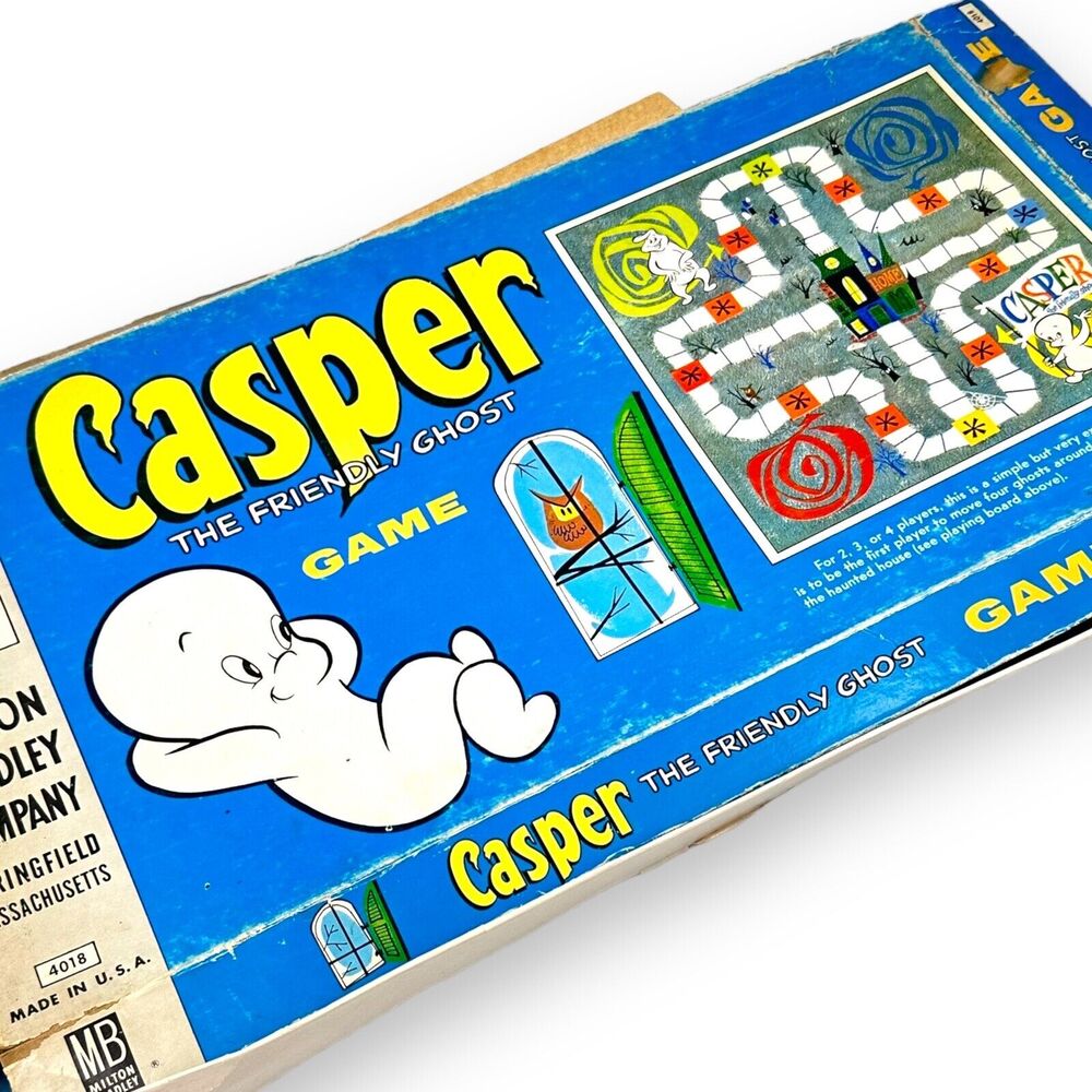 Vintage 1959 Milton Bradley Casper The Friendly Ghost Board Game Halloween Decor